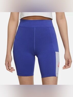 Nike Sportswear Heritage Women’s High Rise Biker Shorts Lapis/ Violet DR5927-430
